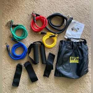 NEW. BFR Resistance Exercise Band Set with Handles for Strength Training.